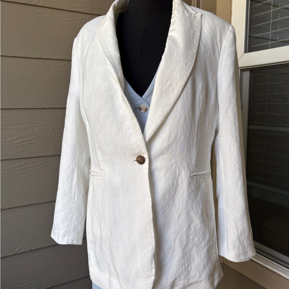 H&M Classic White Women's Blazer